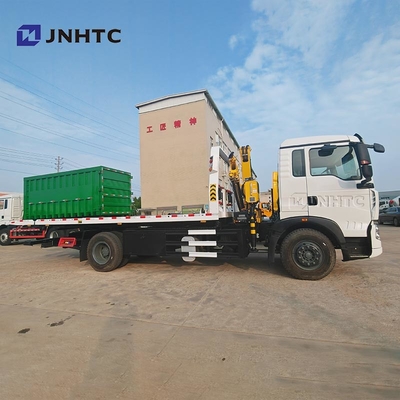 HOWO TX Cran 320HP 4X2 15TON Camion à démolition de chargement monté avec une grue hydraulique à rampe droite