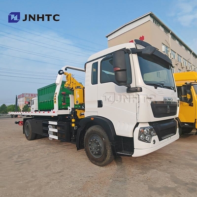 HOWO TX Cran 320HP 4X2 15TON Camion à démolition de chargement monté avec une grue hydraulique à rampe droite