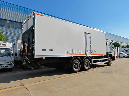 Nouveau Sinotruk 20 tonnes camion réfrigéré avec plaque de coque hydraulique fruits de mer et légumes