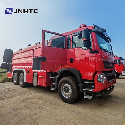 HOWO Camion de lutte contre les incendies 6X4 480 chevaux 5000L Cisterne à mousse d'eau Camion de lutte contre les incendies Mini Camion de lutte contre les incendies