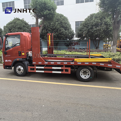 Remorquage de 3 voitures Sinotruk HOWO 4X2 Double pont 5t 6t Carburant diesel entièrement débarqué Détructeur de sauvetage Véhicule de sauvetage camion de remorquage à plat