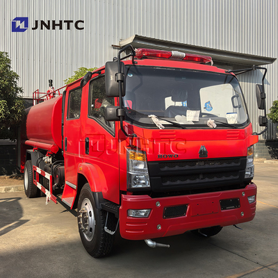 Fabricant HOWO 4x2 5 000L Cisterne à eau Camion de pompiers Camion de lutte contre les incendies Équipement de pompiers Véhicule de pompiers