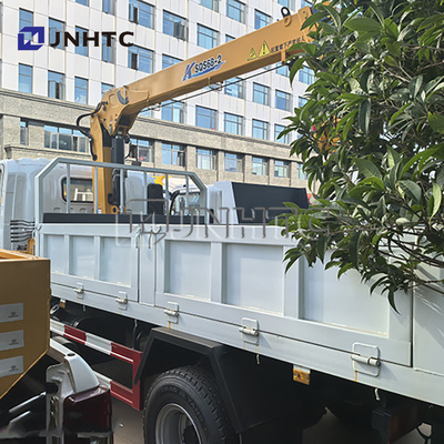 Chine Top Howo 4x2 camion de fret léger monté grue hydraulique 3Ton 4Ton 5Ton Téléscopic Pickup Boom Grue à vendre