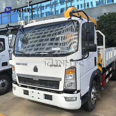 Chine Top Howo 4x2 camion de fret léger monté grue hydraulique 3Ton 4Ton 5Ton Téléscopic Pickup Boom Grue à vendre