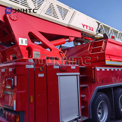 6x4 personnalisé 32 mètres de hauteur de travail échelle aérienne camion de pompiers pour le sauvetage de bâtiments de grande hauteur