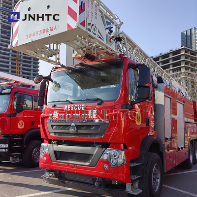 6x4 personnalisé 32 mètres de hauteur de travail échelle aérienne camion de pompiers pour le sauvetage de bâtiments de grande hauteur