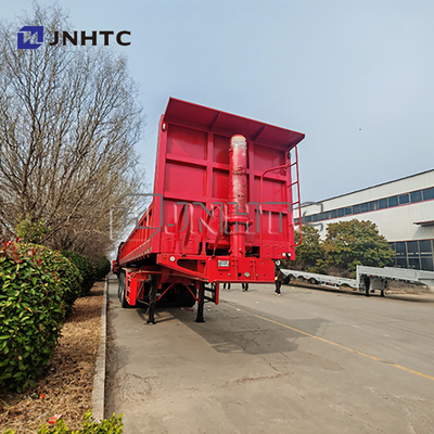 Chine Marque 3 Axle Hydraulique Camions à grains Remorques Dumping Dump Rear End Dump Tipper Semi-camions remorque pour camions