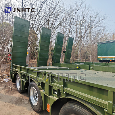 4 essieux Heavy Duty Hydraulique Gooseneck Lowboy Lowbed Semi-remorque Poids lourd camions Poids lourd camions remorques