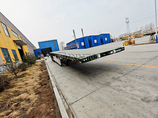 3 essieux 40 tonnes semi-remorque à plat 20 pieds 40 pieds conteneurs