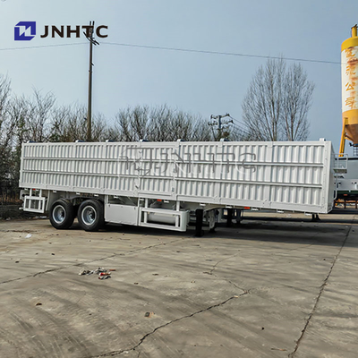 2 axes 3 axes 20Ton-40Ton Cargo Box Semi-remorque avec 40ft-45ft transport de clôture latérale