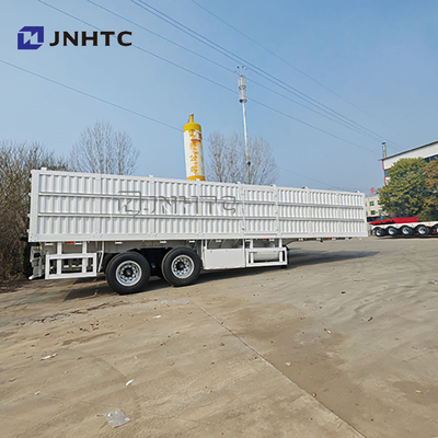 2 axes 3 axes 20Ton-40Ton Cargo Box Semi-remorque avec 40ft-45ft transport de clôture latérale
