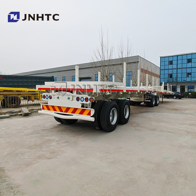 2 axes 3 axes 50 tonnes 20 pieds 40 pieds 45 pieds Container à lit plat semi-remorque remorque plat