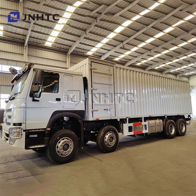 25 tonnes Truck Howo 8*4 Van Trucks Diesel Transmission manuelle Conteneurs épaissis Boîtes de fret
