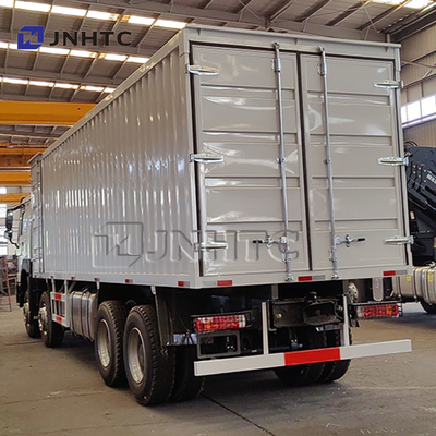 25 tonnes Truck Howo 8*4 Van Trucks Diesel Transmission manuelle Conteneurs épaissis Boîtes de fret