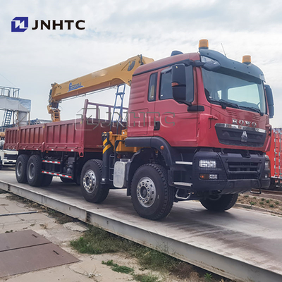 Prix d'usine SINOTRUK HOWO TX 371HP Camion de fret 20 tonnes avec grue à flèche droite à vendre