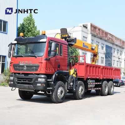 Grue montée sur camion Howo TX Cargo 8x4 avec grue à flèche droite de 12 à 20 tonnes