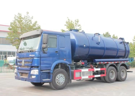 camion de nettoyage d'eaux d'égout de 20CBM LHD 336HP avec la pompe à vide qui économise