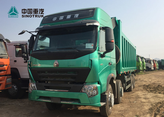 Haut camion à benne basculante de la cabine HOWO A7 du toit 420HP de l'euro 4 avec la double soute pour philippine
