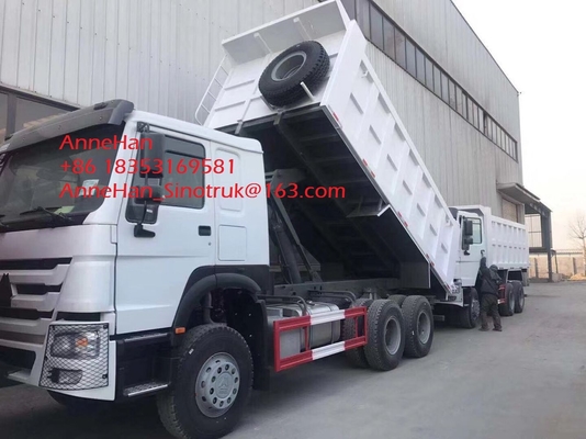 Camion à benne basculante résistant blanc de Sinotruk Howo7 de couleur, rouleur 10 20 tonnes de 6x4 de camion-