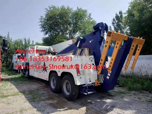 Camion lourd de cargaison de remorquage de naufrageur de grue de rotation de 360 degrés pour le remorquage cassé de voiture