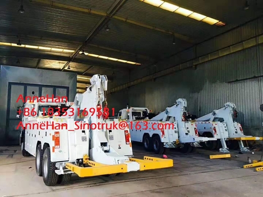 Camion lourd de cargaison de remorquage de naufrageur de grue de rotation de 360 degrés pour le remorquage cassé de voiture