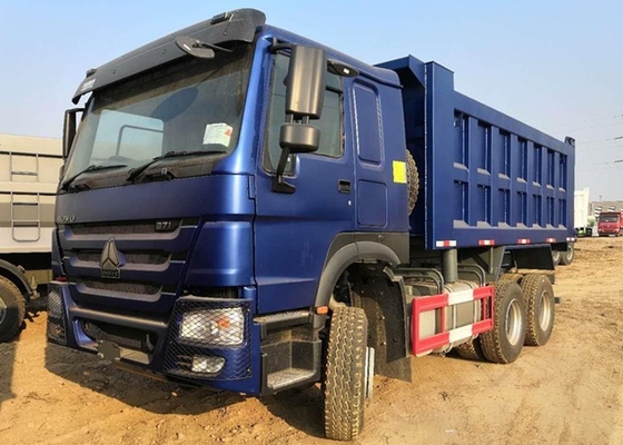 Camion à benne basculante lourd de chevaux-vapeur de Sinotruk 6x4 371 25 tonnes de longue durée bleue de couleur