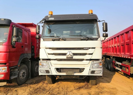 8x4 40 roue conduite de Ton Heavy Duty Dump Truck Howo 12 pour la couleur blanche de la cargaison 30 cubique
