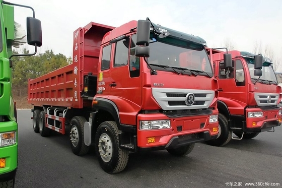 Special de camion- de sable de SINOTRUK SWZ 8x4 dans des axes avant rouges de la couleur HF12 pour 55 tonnes