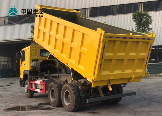 50t camion à benne basculante résistant jaune de la charge 75km/H