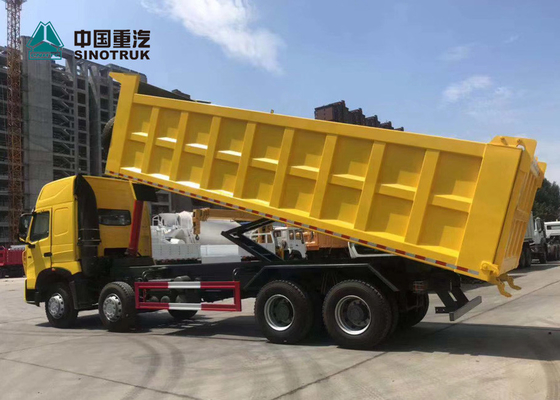 Jaune de camion à benne basculante de 420HP 8X4 29CBM T7H Sinotruk Howo