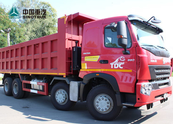 Camion à la benne basculante 8x4 de l'euro 2 de Sinotruk Howo A7 30cbm résistant 50 tonnes de charge utile
