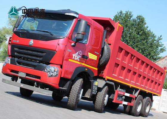 Camion à la benne basculante 8x4 de l'euro 2 de Sinotruk Howo A7 30cbm résistant 50 tonnes de charge utile