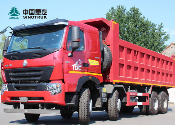 Camion à la benne basculante 8x4 de l'euro 2 de Sinotruk Howo A7 30cbm résistant 50 tonnes de charge utile