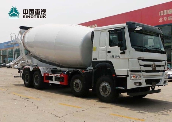 Le camion durable 8X4 10CBM 12CBM 12 du mélangeur 371HP concret de l'EURO 2 de SINOTRUK HOWO roule