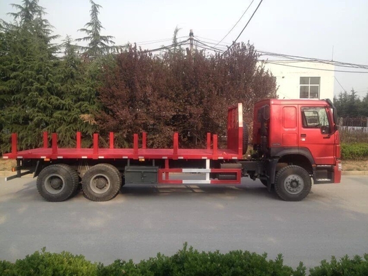 camion 30T 6x4 à plat 10wheels de conteneur de cargaison de 371hp Sinotruk Howo7 avec 1 roue de secours
