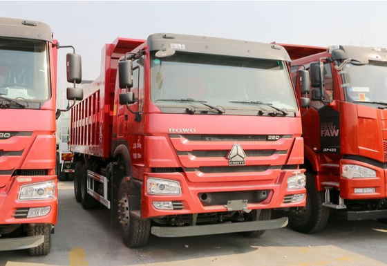 Camion à benne basculante résistant de roue de Sinotruk 6x4 10 avec retourner la plate-forme de corps