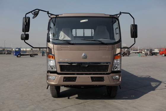 Le message publicitaire de faible puissance de HOWO 4x2 troque l'essieu arrière de la couleur 160hp 8.2t de Brown d'économie de combustible