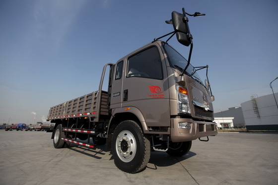 Le message publicitaire de faible puissance de HOWO 4x2 troque l'essieu arrière de la couleur 160hp 8.2t de Brown d'économie de combustible