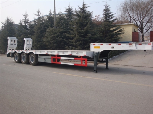 13000M 3 remorques résistantes 50-60T 12 d'Alxes Lowbed semi fatigue avec 2 jambes