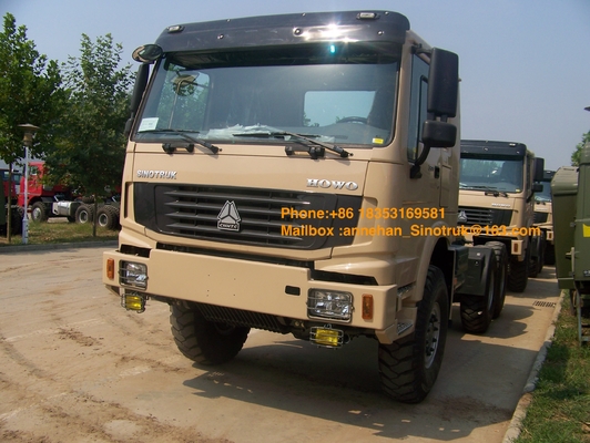 émission du camion Euro2 de tracteur de 6x6 Sinotruk Howo7 Stander 371hp pour la capacité du remorquage 50T