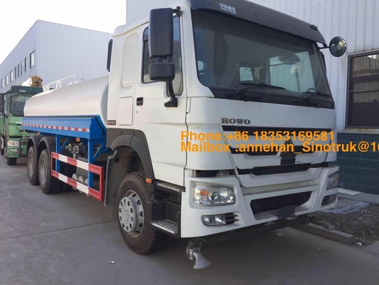 6 x 4 camion de réservoir d'eau de 20000L 371hp avec le système de jet de Sinotruk Howo7