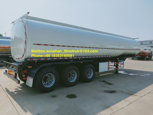 De 3 axes de fioul capacité de réservoir d'axe de camion de remorque semi tri 40 - 60 CBM
