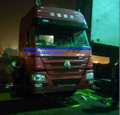 Cabine de toit des roues HW 79 du camion de remorque de tracteur de Howo LHD 10 haute 102 km/h