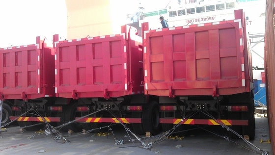 3 camion à benne basculante résistant de Lhd Howo 6×4 d'axe 371hp pour l'entreprise de construction