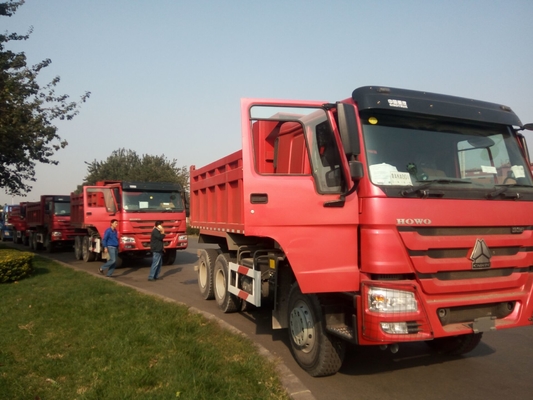 3 camion à benne basculante résistant de Lhd Howo 6×4 d'axe 371hp pour l'entreprise de construction
