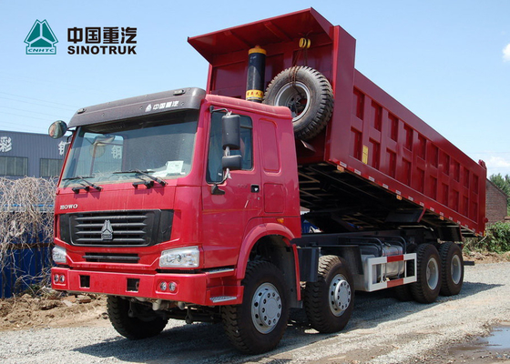 Cylindre de levage courant du camion à benne basculante d'exploitation de SINOTRUK HOWO 371hp 8x4 26CBM HYVA