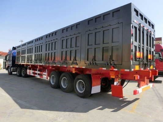 remorques résistantes de capacité de chargement 60T semi pour la cargaison en vrac Tansport