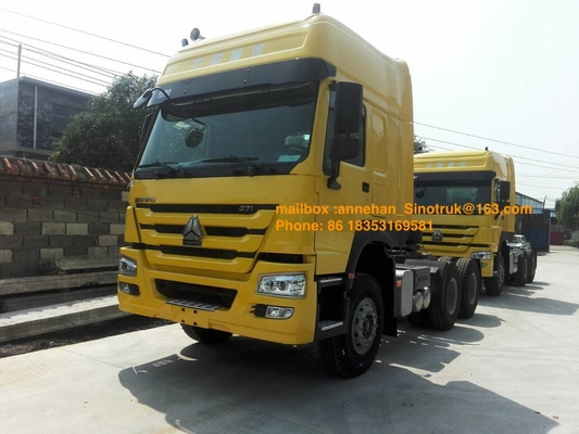 La conduite à droite des dormeurs 6x4 371hp du camion 3 de tracteur de Sinotruk Howo7 de la cabine Hw79