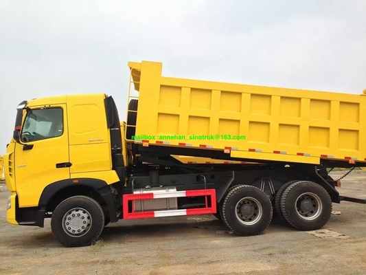 type de levage avant Conatiner du camion à benne basculante de roue de 6x4 A7 Sinotruk 10 20m3 U pour la charge 40-50t