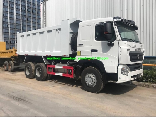 type de levage avant Conatiner du camion à benne basculante de roue de 6x4 A7 Sinotruk 10 20m3 U pour la charge 40-50t